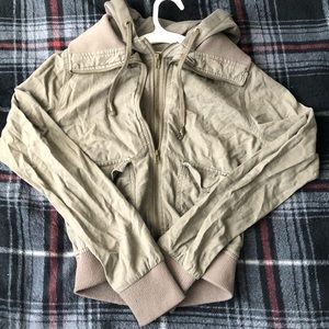 cropped military jacket